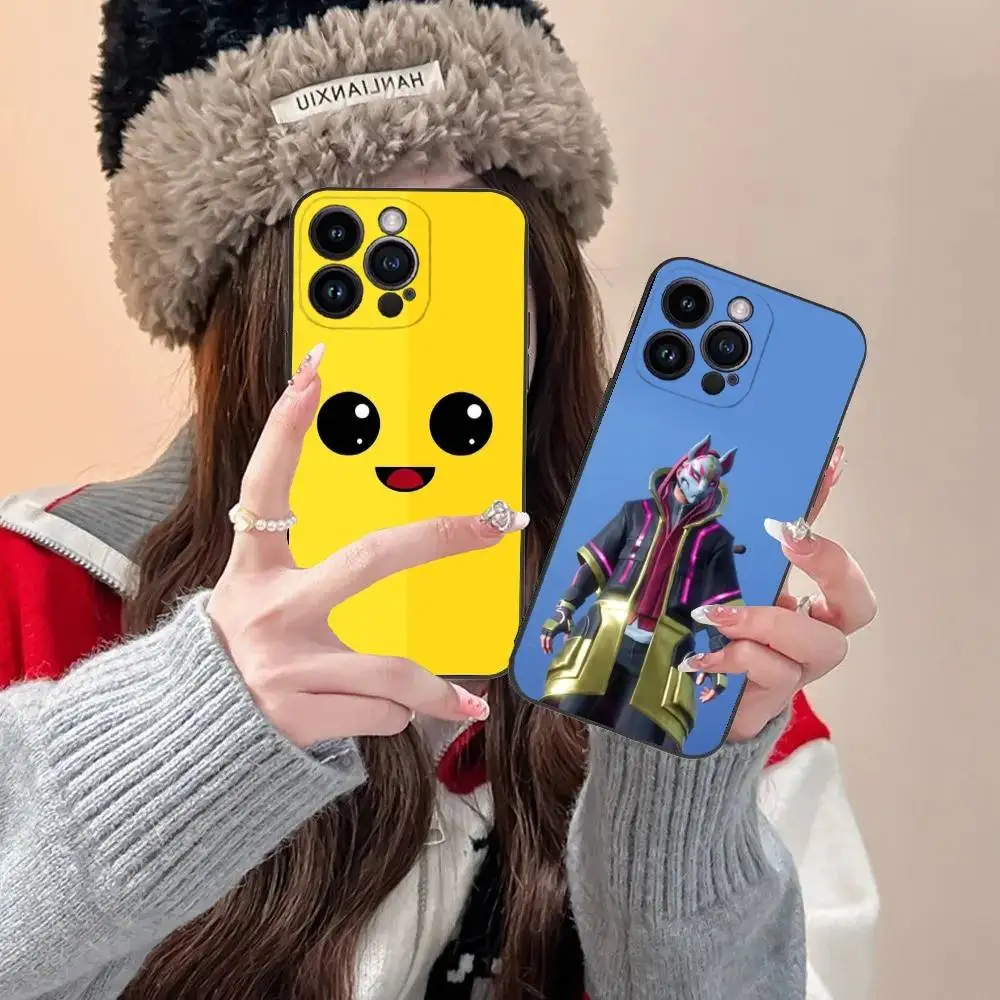 

Cool F-Fortnite Phone Case For iPhone 16,15,14,13,12,11,Pro,XS,Max,XR,Plus,E,SE4,Mini Black Fashion Cover