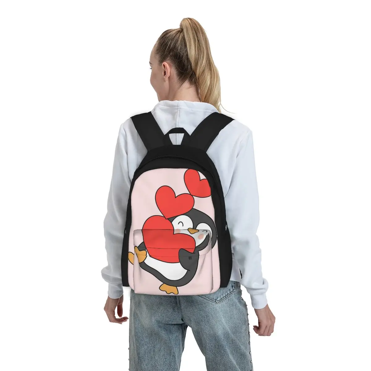 Niedlicher Pinguin, Pinguin, Baby Pinguin Rucksäcke Jungen Mädchen Bücher tasche Kinder Schult aschen Kinder Rucksack Laptop Rucksack Umhängetasche