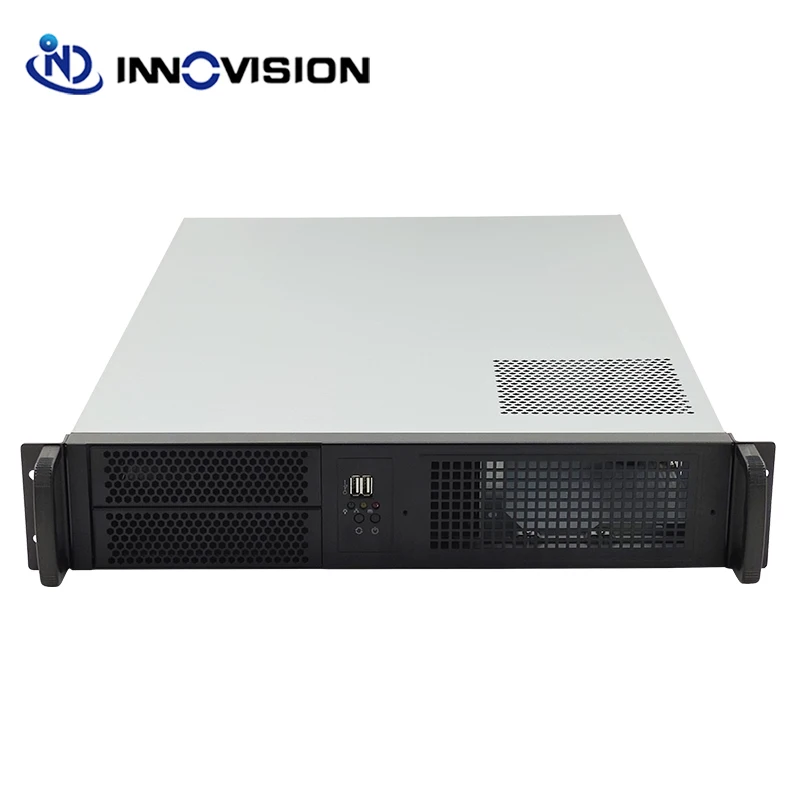 Flexible 19inch rack mount  2u server chassis support EEB 12*13 inch board with 2*5.25inch bays