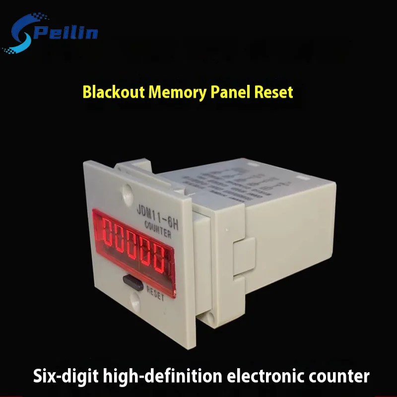 عداد شاشة ديجيتال إلكترونية مكون من 6 أرقام JDM11-6H خط تجميع عد الجهد الكهروضوئي عد الاستشعار