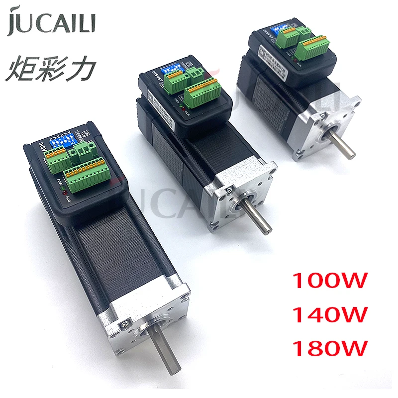 JUCAILI Top Quality Servo Motor 57 for XP600 Print Head Integrated AC 100w 140w 180w Easy Engine Integrated Field-Bus Motor