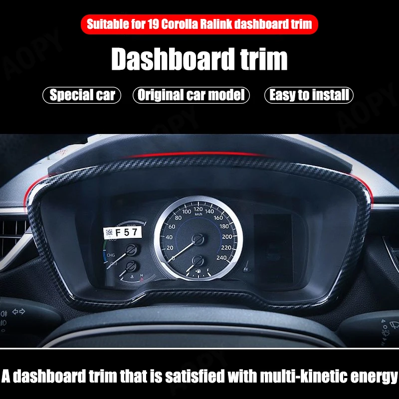 

For Toyota's new Corolla/Ralink 19-24 instrument panel decoration frame interior modification decoration bright strip special