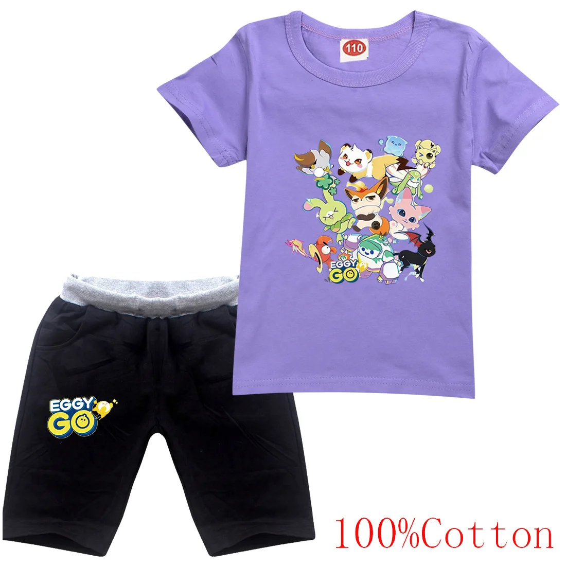 Eggy Go Magic Abby Cartoon Game Clothing Set for Boys and Girls Sports Suit T Shirt and Pants Baby Outfits Pajamas Best Gift