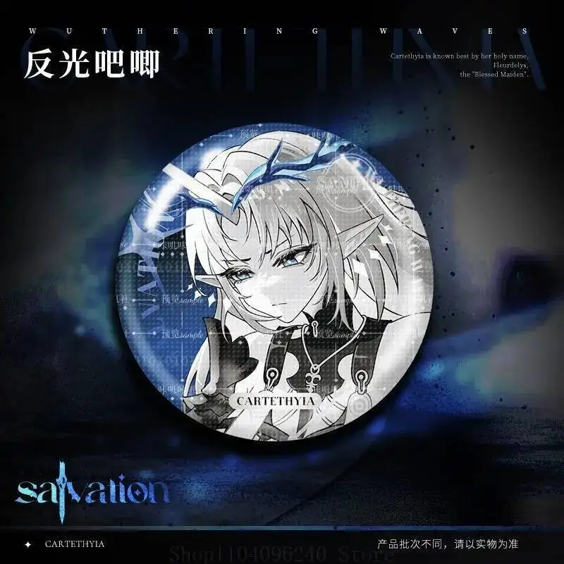 Anime GAME Wuthering Waves Cartethyia Anime Cosplay Acrylic Stand Model Plate Desk Decor Standing Sign Badge Laser Ticket Colore