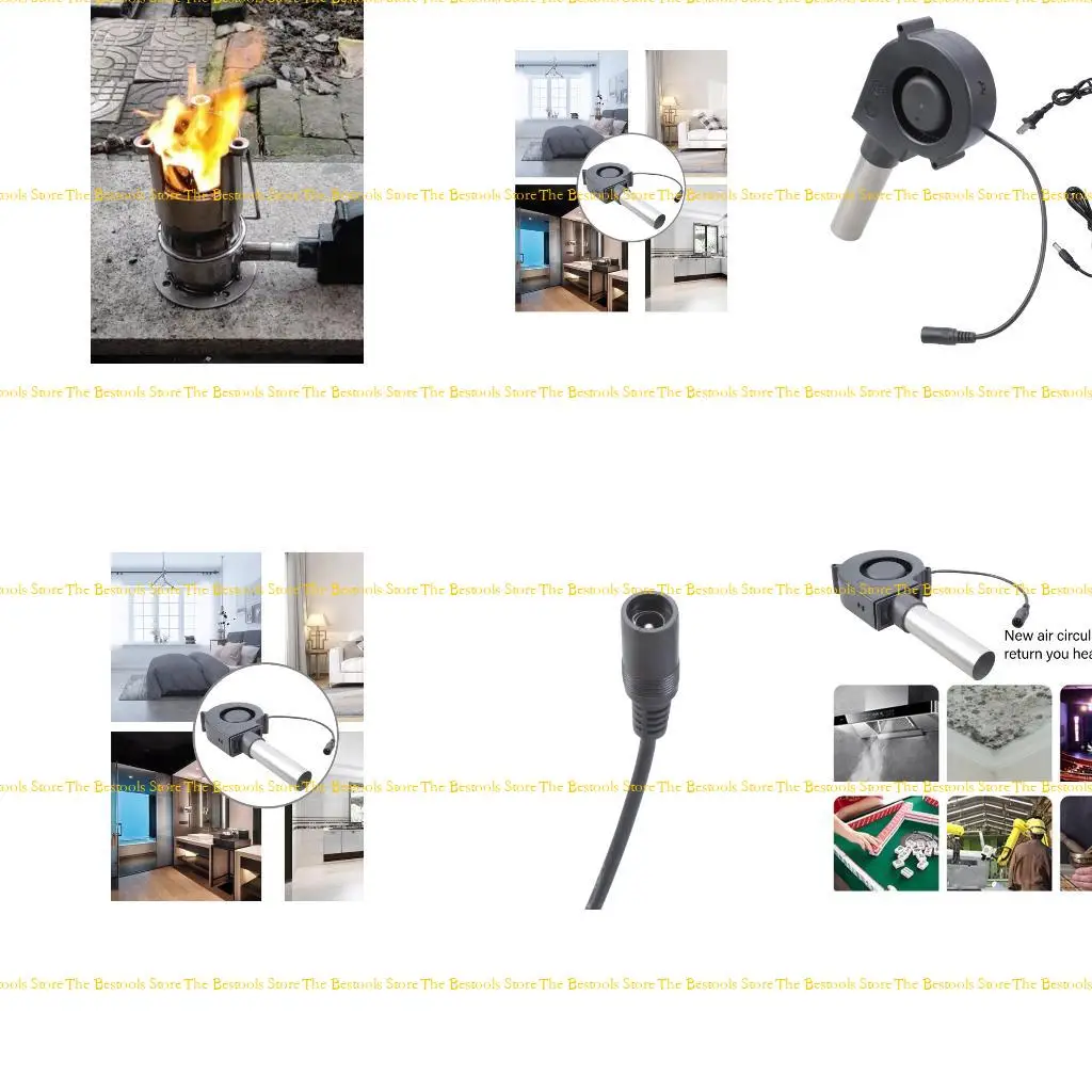 

12PF Industrial Grade 12V Adjustable Speed Blower for Firewood Stove and Indoor Airflows Control