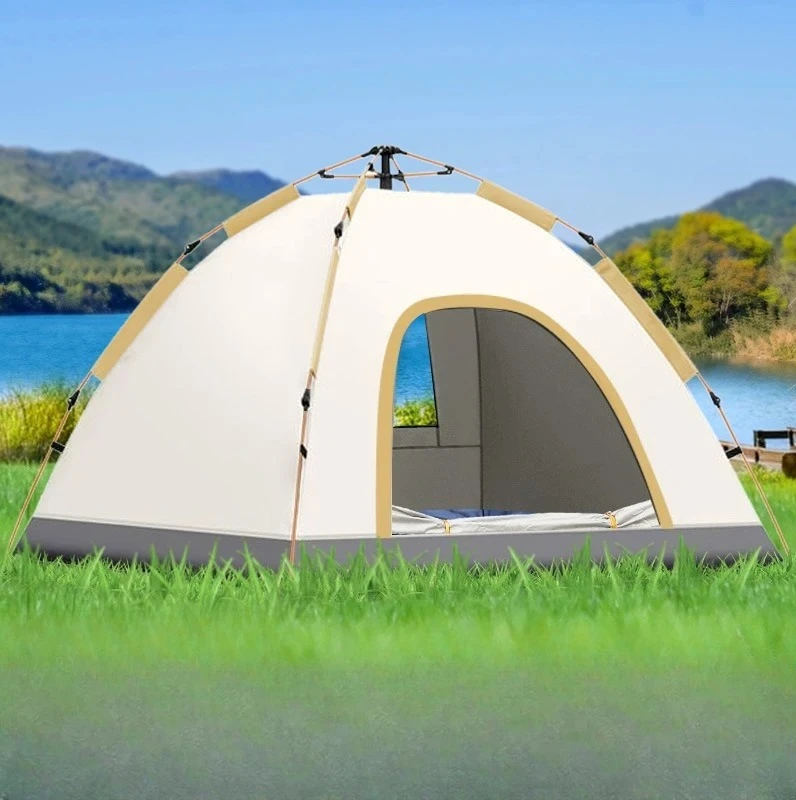 Outdoor Camping Automatic Quick Setup Tent Thick Rain Resistant Foldable Full Set Shelter For Beach Park Wild Trip