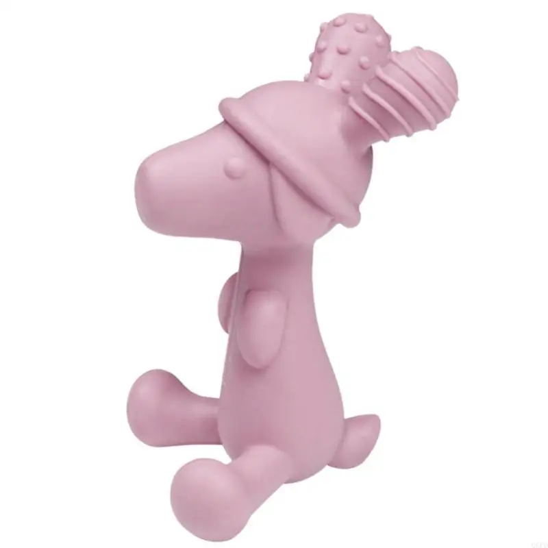 

Baby Nursing Teething Toy Dog Silicone Teether Teething Relief Toy
