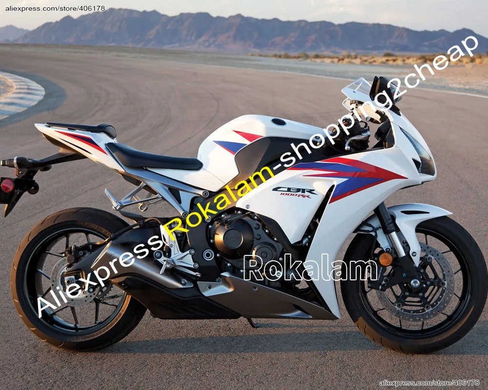 

For Honda CBR1000 RR CBR1000RR Fireblade 2012 2013 2014 2015 2016 White Motorcycle Fairings (Injection Molding)