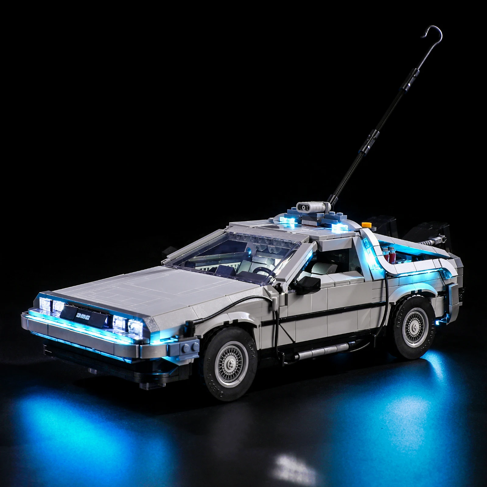 مجموعة الإضاءة لـ LEGO DeLorean DMC-12 العودة إلى آلة الزمن المستقبل 10300 مجموعة لا تشمل كتلة البناء (مجموعة إضاءة LED فقط) #4
