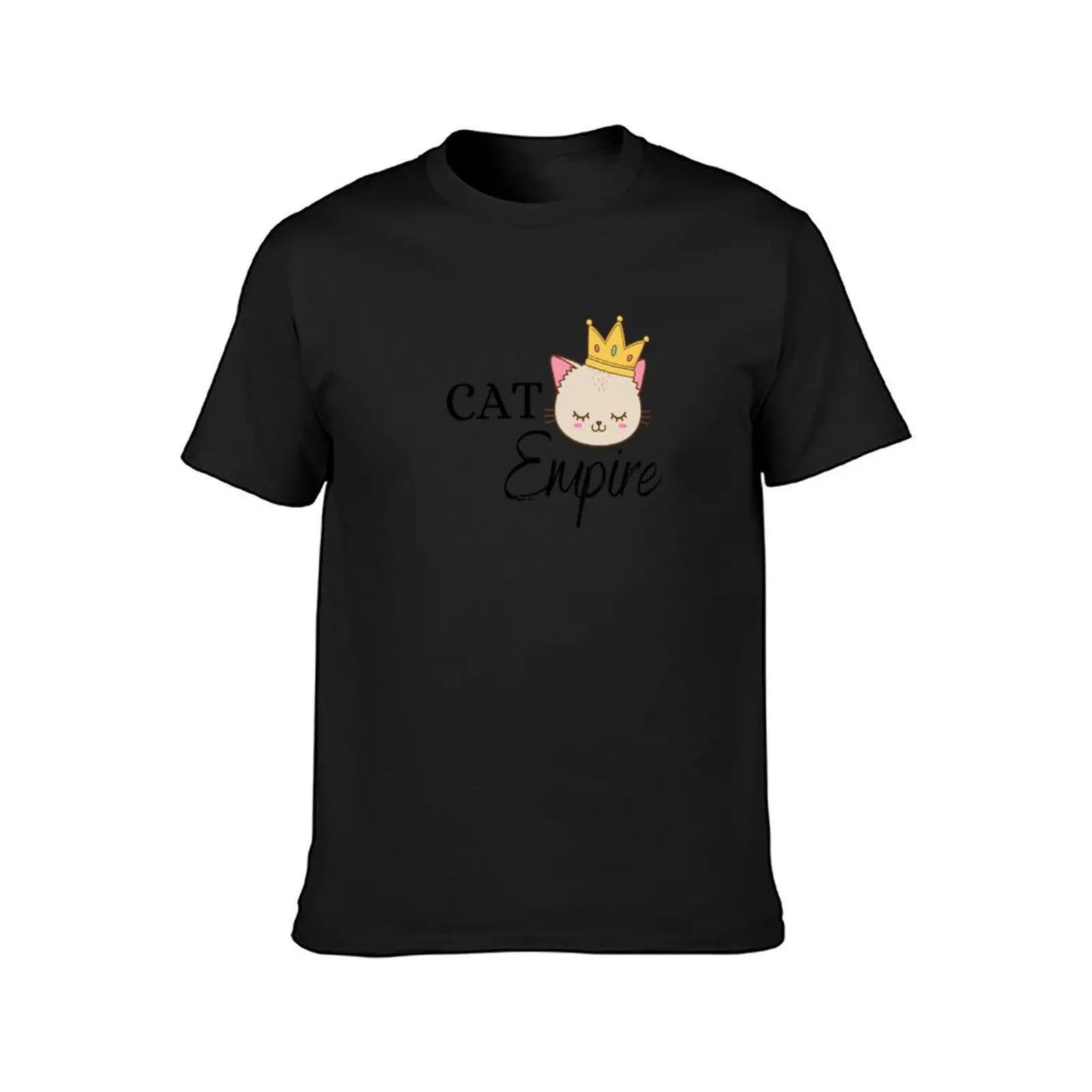 Cat Empire - Cute Cat with A Crown T-Shirt boys whites korean fashion plus sizes mens graphic t-shirts big and tall