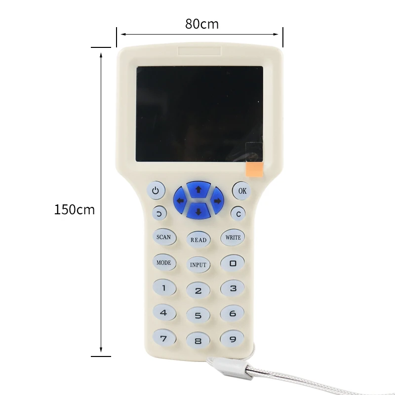 NFC RFID Reader ID IC reader 125KHZ 13.56mhz USB Cable for 125Khz 13.56Mhz Cards LCD Screen