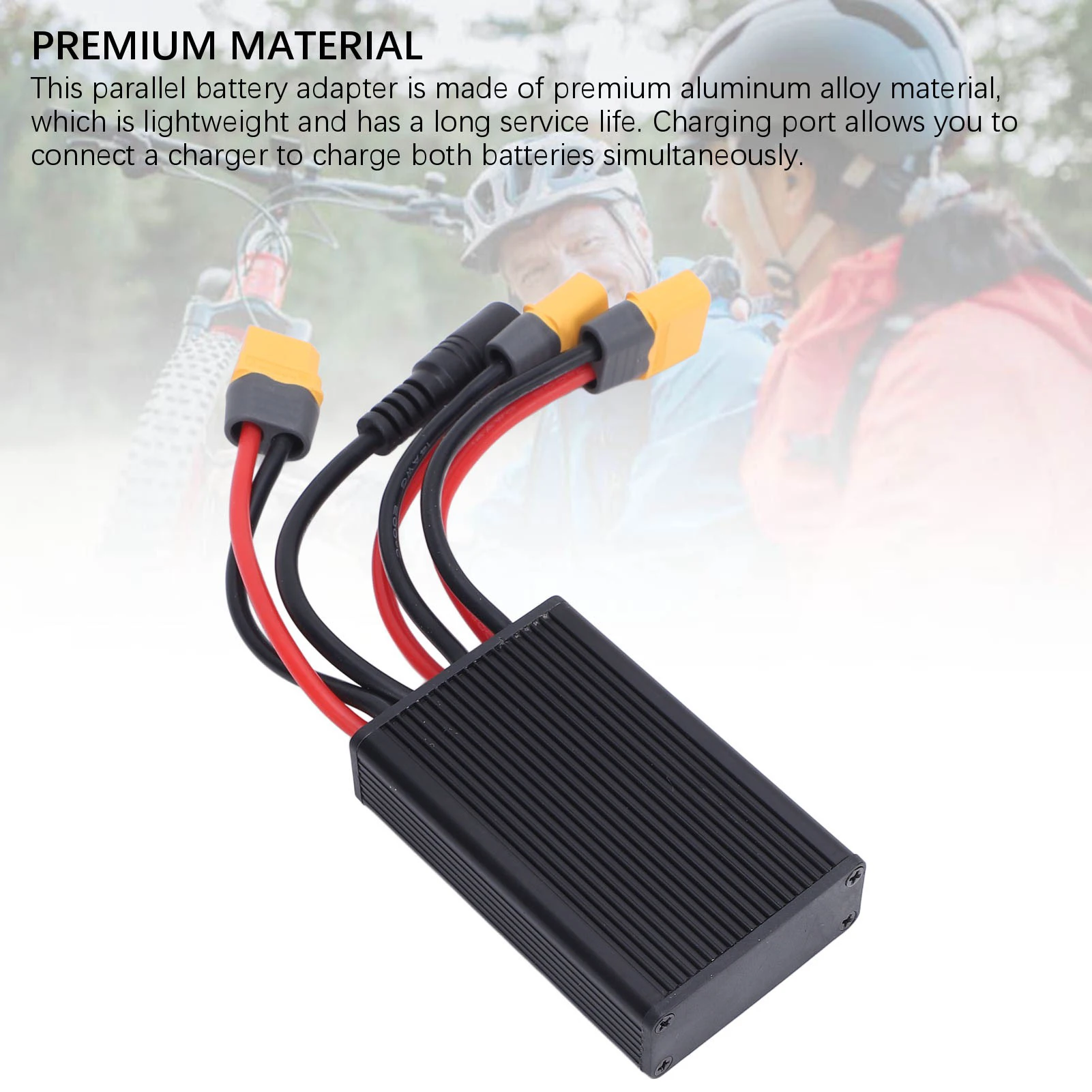 

Параллельный модуль двойной батареи, сбалансированная мощность, 20-72 В, 40 А, алюминиевый сплав, двойной разрядный аккумулятор для электрической езды на велосипеде