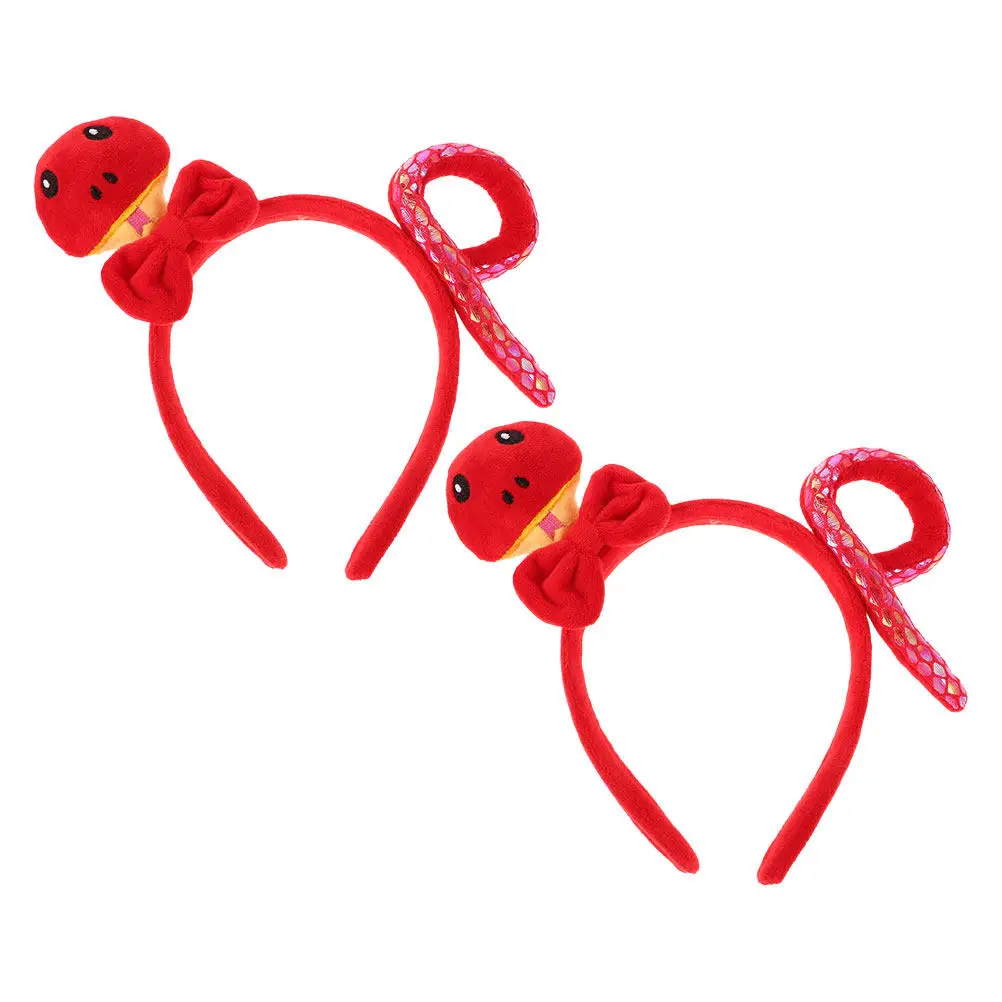 

2Pcs Snake Zodiac Headband for Women Festive Cartoon Animal Hairband Ideal for New Year Eve Festival Cosplay Costume Party Decor