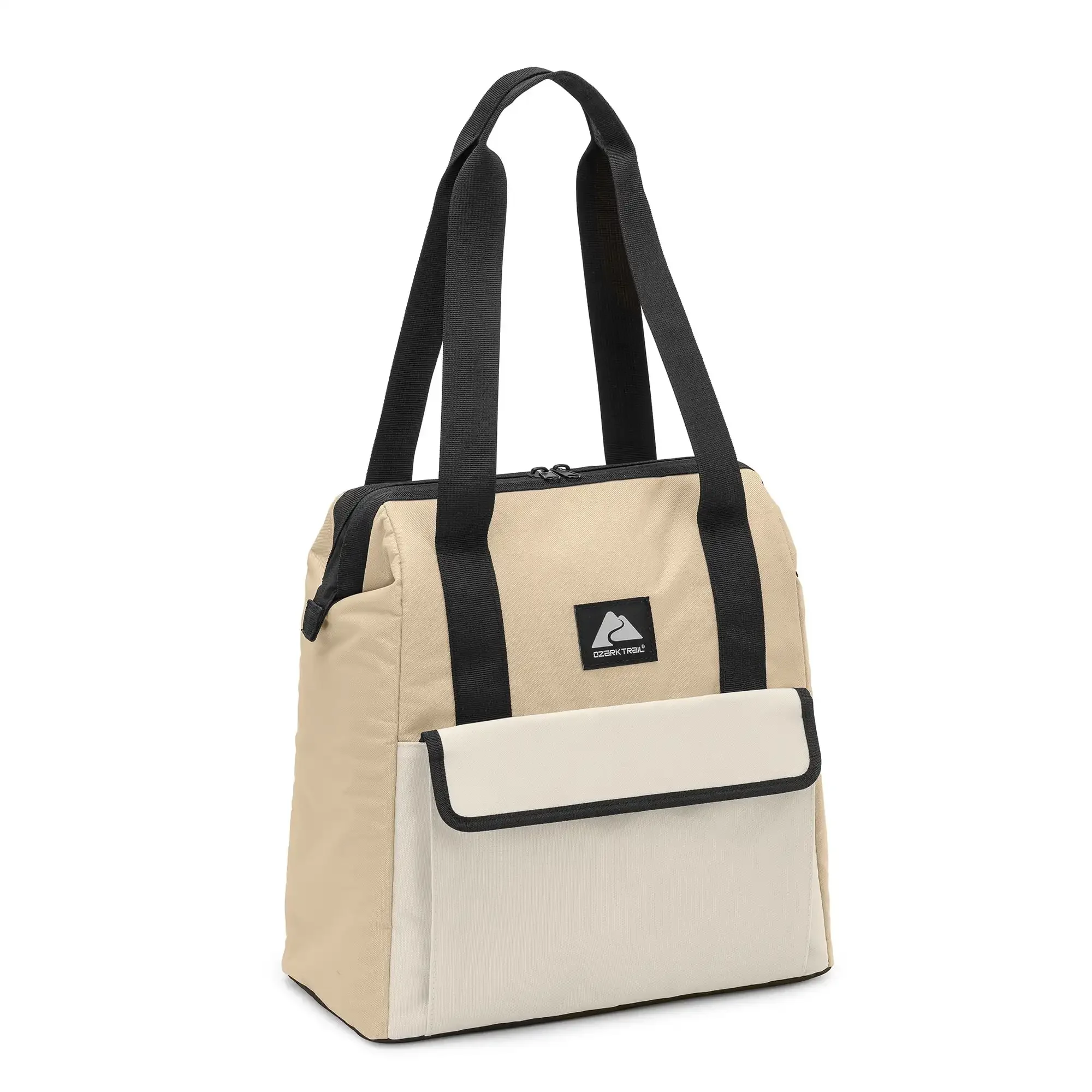 24캔 와이드 입 소프트 쿨러 토트, 황갈색, 16.9쿼트 용량, 캠핑 쿨러, 쿨러 박스