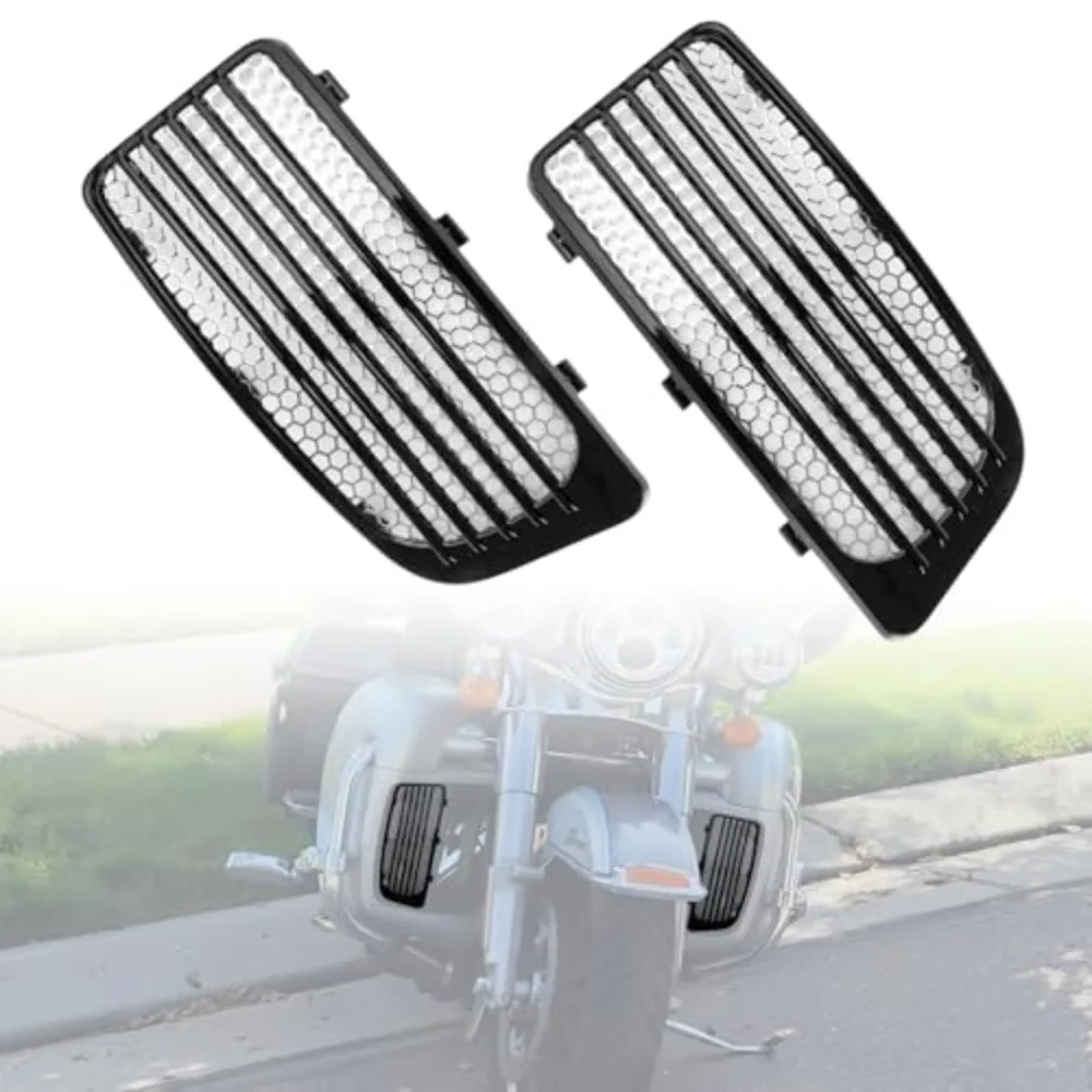 Motorcycle Radiator Grille Cover Guard Protector For Harley Touring Electra Glide Road Ultra Limited Tri Glide 2014-up 1 Pair