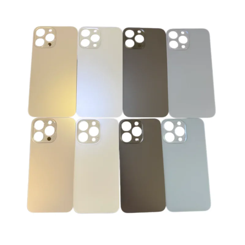 Back Glass For IPhone 13 Pro-13 Pro Max Back Cover Glass Fast Replacement Housing Battery Cover Big Hole Rear Glass with glue