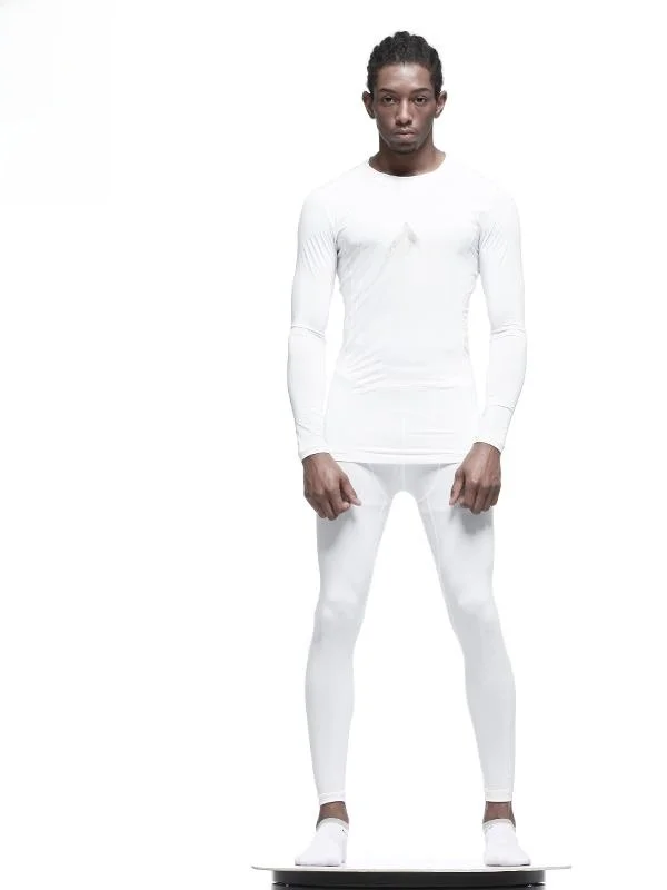 

NORVINCY Men's Winter Sportswear Long Sve Baskeall Base Layer Tight Fit Suit Casual T-irt And Long Pants Youth