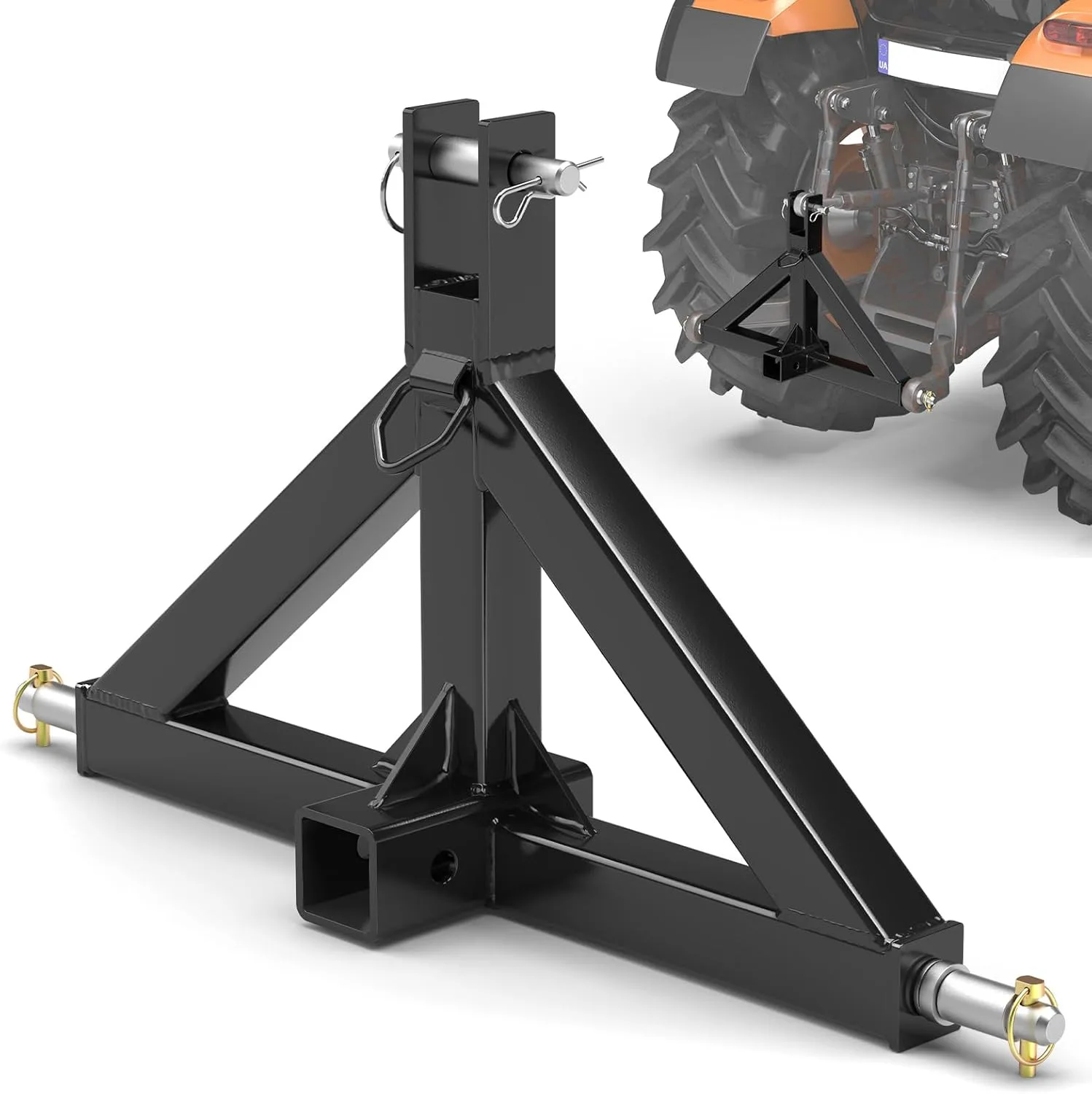 Agricultural Machinery Triangle Frame, Tractor Hitch, Trailer Hook and Rod, Three-point Hitch Connector, Multi-functional Farm