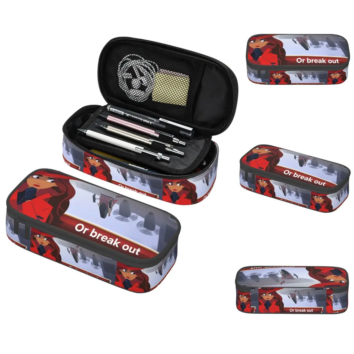 

The Animated Series Carmen Sandiego Pencil Case for Boy Girl School Pen Box Pencil Bag Stationery Supplies Pen Holder Bag