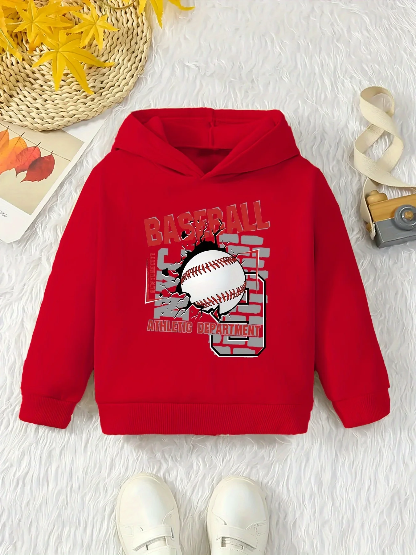 Cute, creative, and casual long-sleeve crewneck sweatshirt for boys, featuring fun anime-style prints—ideal for outdoor wear.