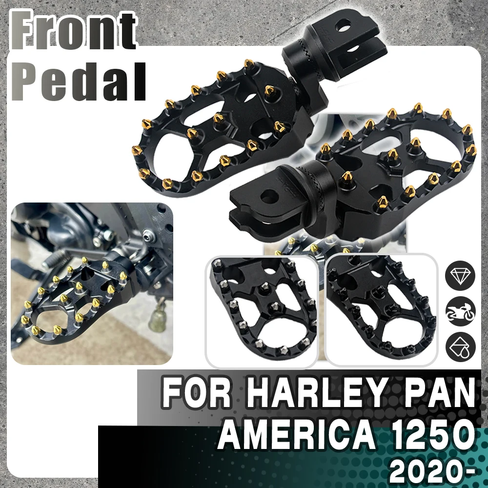 

Motorcycle 360 Roating Footrest Adjustable Extend Lowering Front Rider Footpegs For Harley Pan America 1250 Special PA1250 1250S