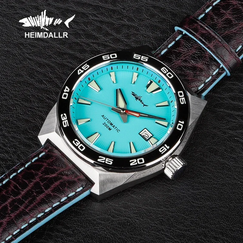 

Heimdallr Monster Diver Reloj Hombre Esfera Azul Escarcha Cristal Zafiro NH35 Mecánico Automático Resistencia al Agua 200m