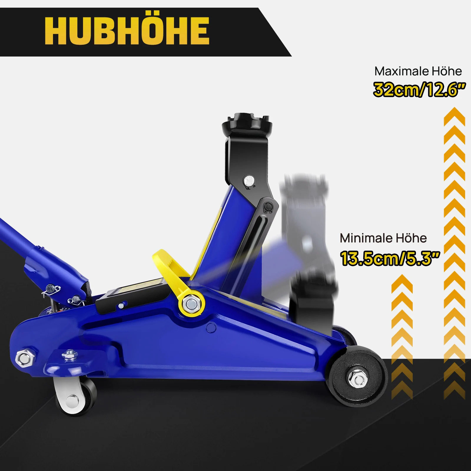 رافعة أرضية هيدروليكية 2 طن و3 طن جاك تقف كومبو، مقبس رفع عربة محمول شديد التحمل من الفولاذ قابل للتعديل لإصلاح إطارات السيارة