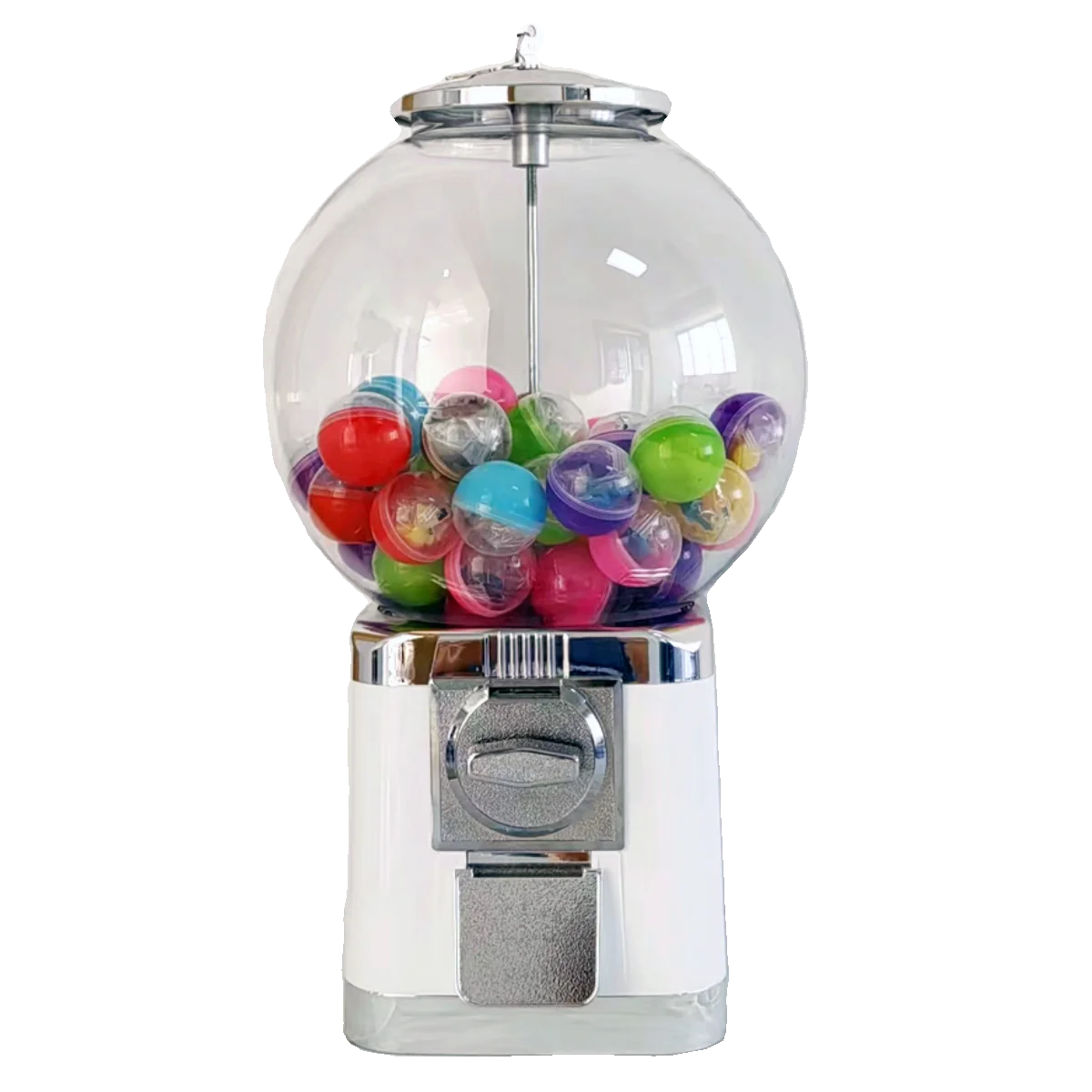 Large table-top egg twister exhibition warm-up activities interactive lottery machine balls 45mm-50mm.