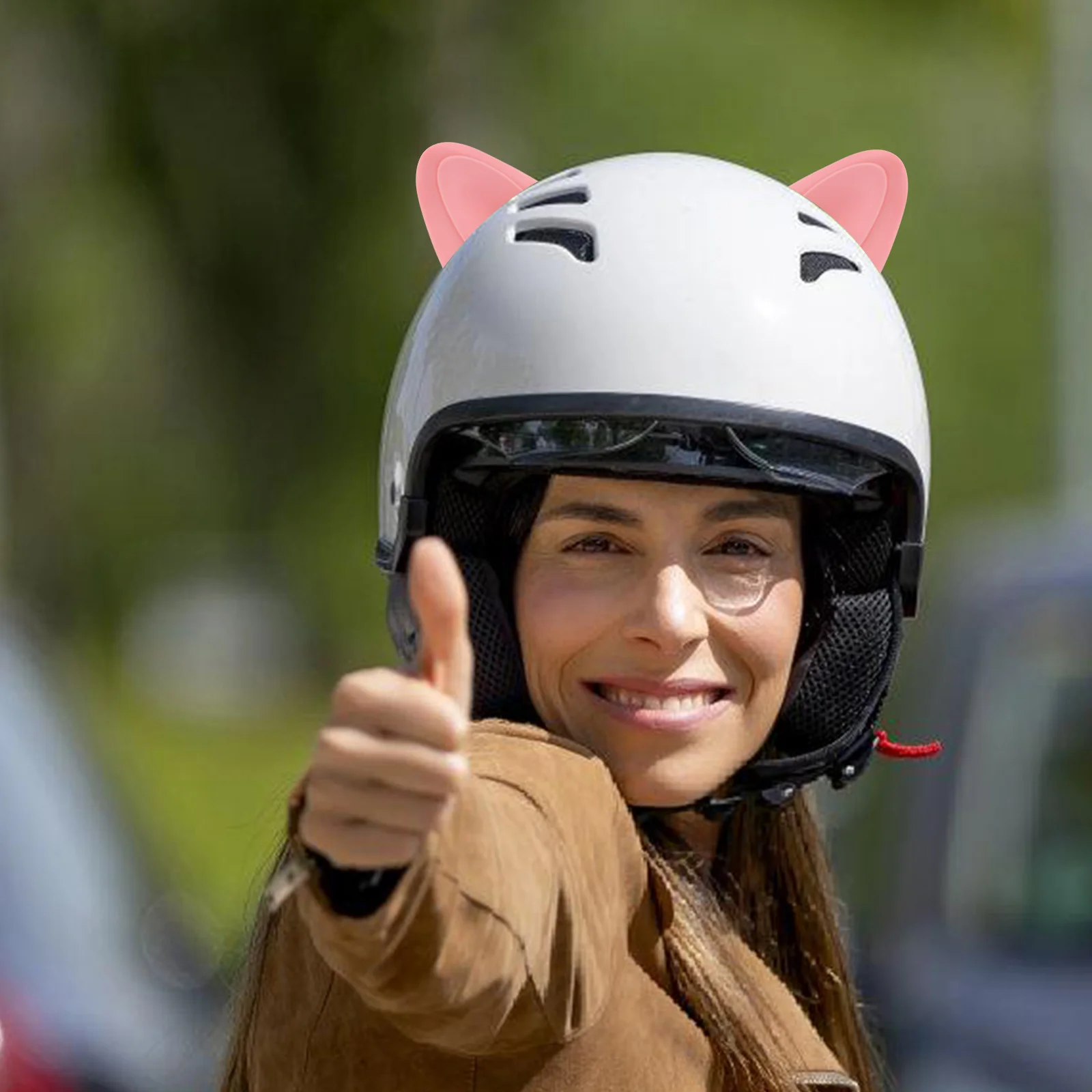 

1 set 1 Set Cute Cat Ear Decoration Motorcycle Accessories Small Electric Ears Unique Cartoon Design Stylish Rider