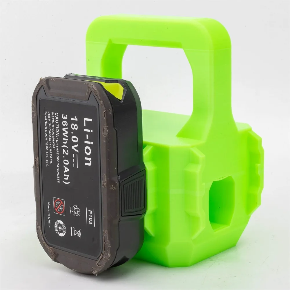 

4 Slot Battery Holder Handheld Stand for Ryobi 18V ONE+ Li-ion Portable Storage Carry Case for Power Tool Battery Management
