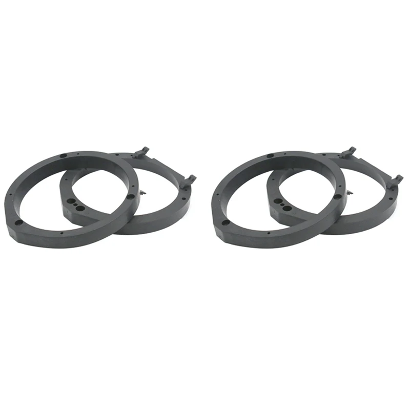 4Pcs Black 6.5 Inch Car Speaker Mounting Spacer Adaptor Rings For Honda Civic Accord Crv Fit City