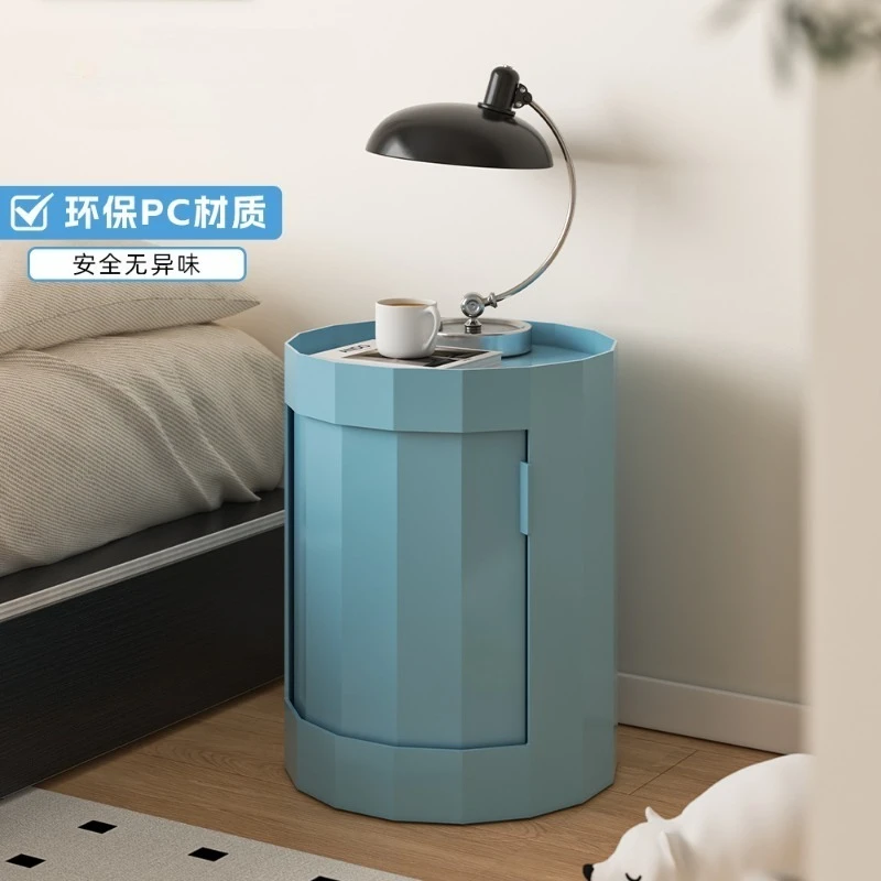 Functional Storage Cabinet Bedside Table with Pulley Bathroom Cabinet Living Room Sofa Mobile Edge Cabinet Storage Cabinets