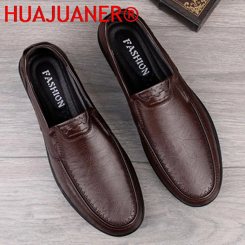 Brand Summer New Genuine Leather Men Shoes Loafers Luxury Brand Soft Breathable Male Moccasins Flats Casual Boat Driver Footwear