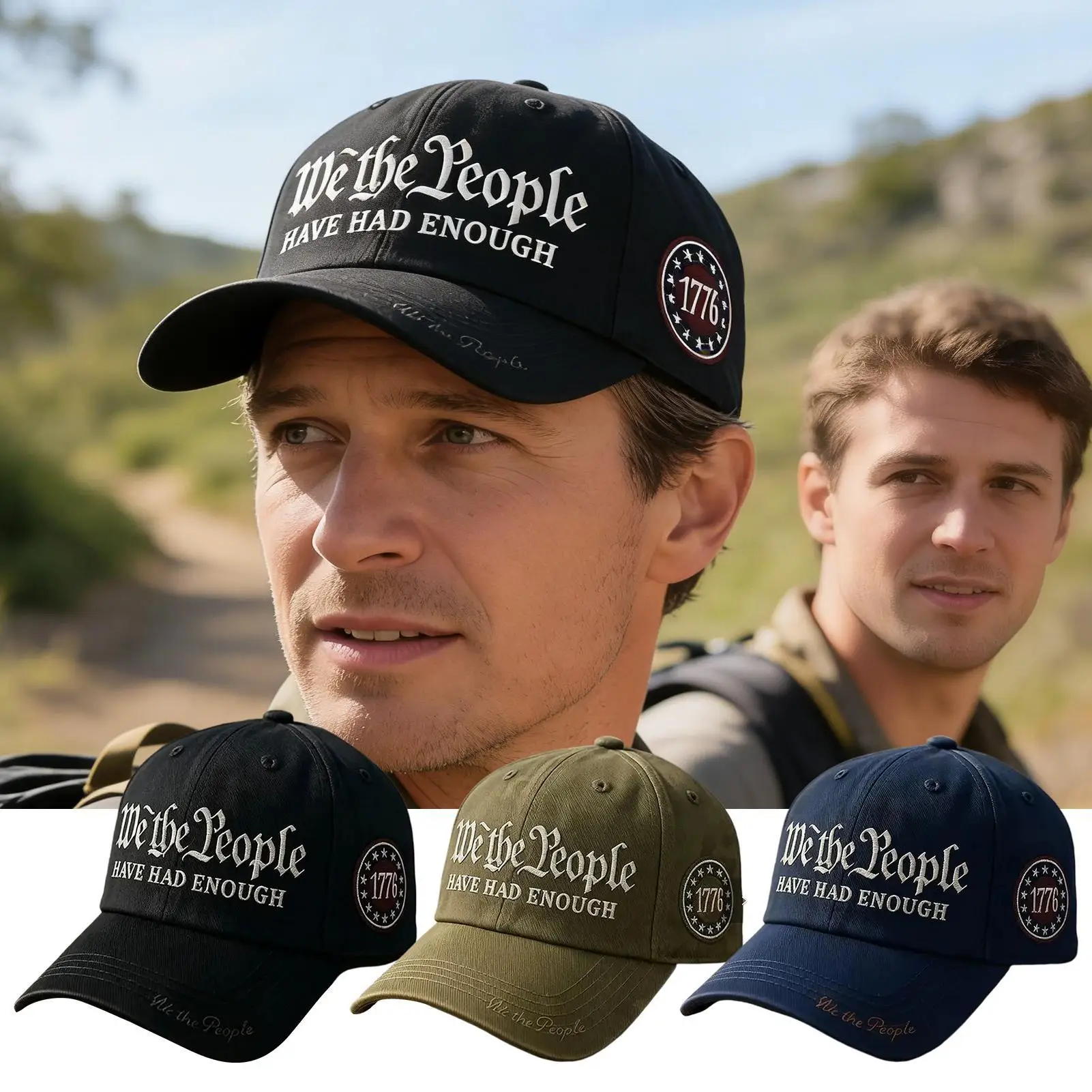 

Памятная патриотическая вышитая кепка к 250-летию, женская простая бейсболка, солнцезащитная кепка, мужская уличная кепка в стиле хип-хоп 1776