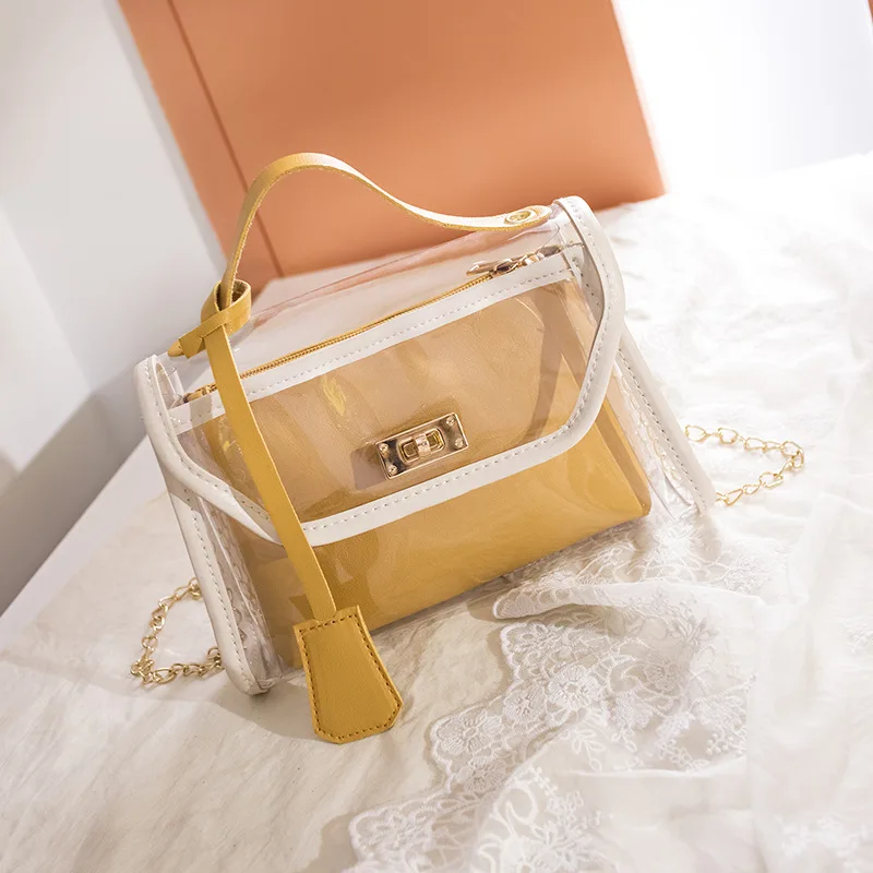 Transparent handbag 2023ladies bag foreign trade women's bag women's crossbody bag fashion transparent li bag