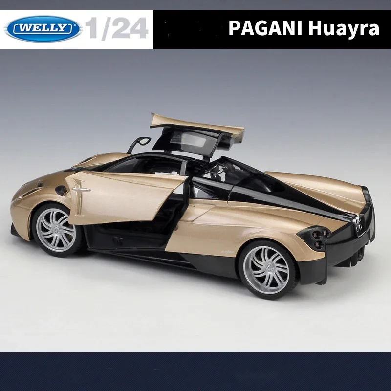 WELLY 1:24 PAGANI HUAYRA Modelo de coche de aleación de simulación: juguete ideal para niños y regalo coleccionable