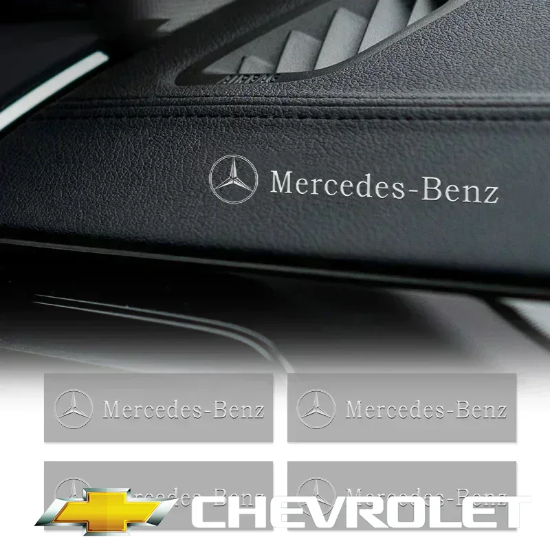 

3D Metal Car Emblem Letter Decorative Stickers Badge Decal For Mercedes Benz AMG A C E Class W201 W210 W108 W204 W205 W203 W211