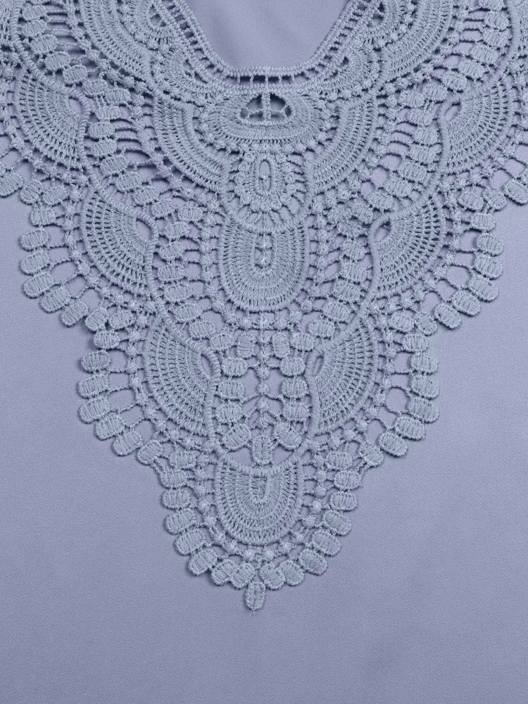 المرأة حجم كبير L-4XL عادية تي شيرتات قصيرة الاكمام حجم كبير 3XL الساتان الدانتيل بلوزة ملابس النساء المتضخم الربيع الصيف