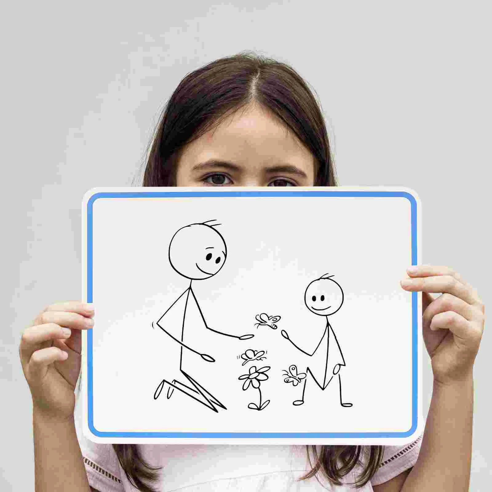 Pequenas Magnetic Whiteboard Boards com Linhas, Dry Erase, Handheld Learning, Classroom Notepad, Erasable Writing Word