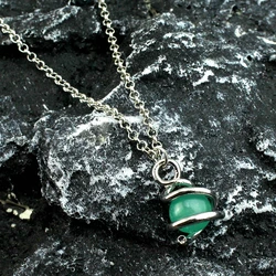 New Sage Healing Orb Pendants Necklaces for Women Men Inspired Silver Plated Sage Necklace Gamer Jewelry Accessories Gift