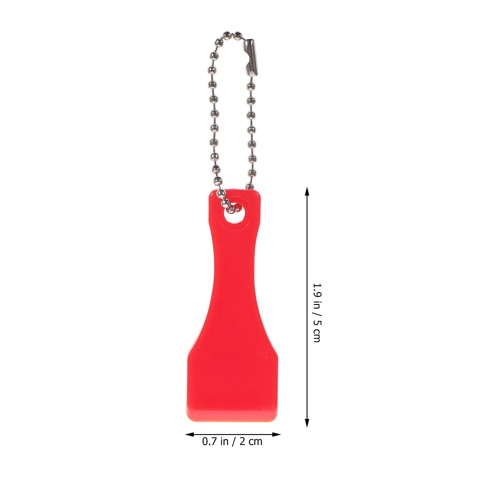 Tiragraffi per biglietti della lotteria, 10 pezzi, compatto, leggero, in plastica, durevole, multiuso, portachiavi, colore rosso, forniture artigianali