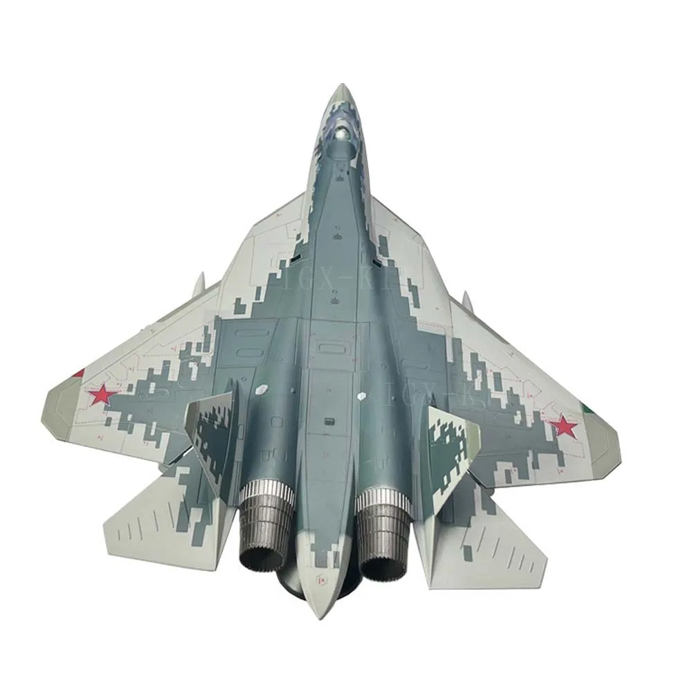 Sukhoi lutador jato avião modelo brinquedo, aviões militares, liga acabada, Simulação Diecast, Metal, russo, SU57, 1:72 Escala