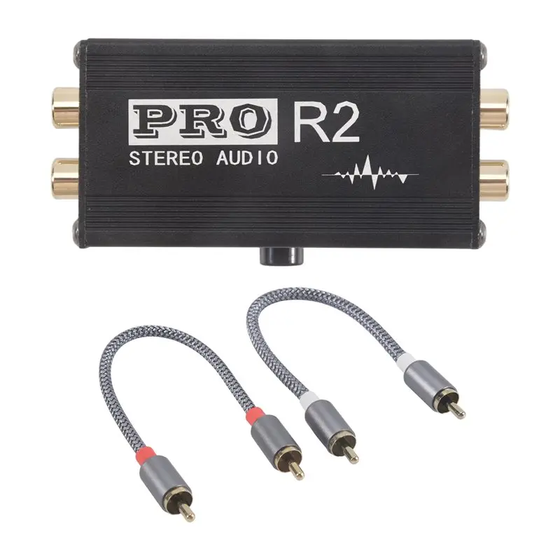 Ground Loop Audio Isolator RCA Noise Suppressor Isolator Audio Signal Noise Reducer For PC-A54R