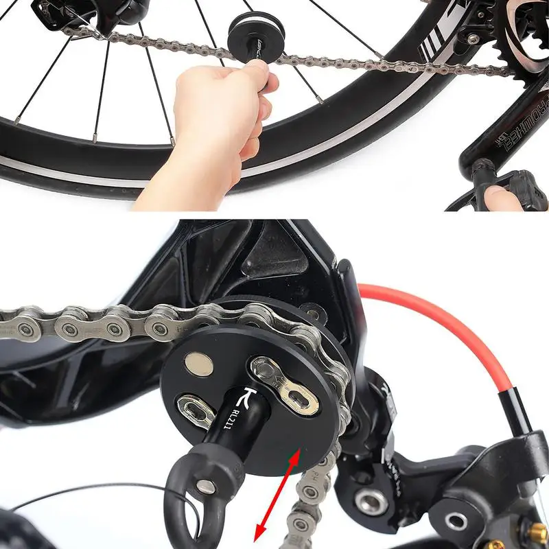 Road Bike Chain Holder Bicycle Cycling Oiler Dummy Sleeping Hub Mountain Road Bike Quick Release Cleaning Measuring Tool