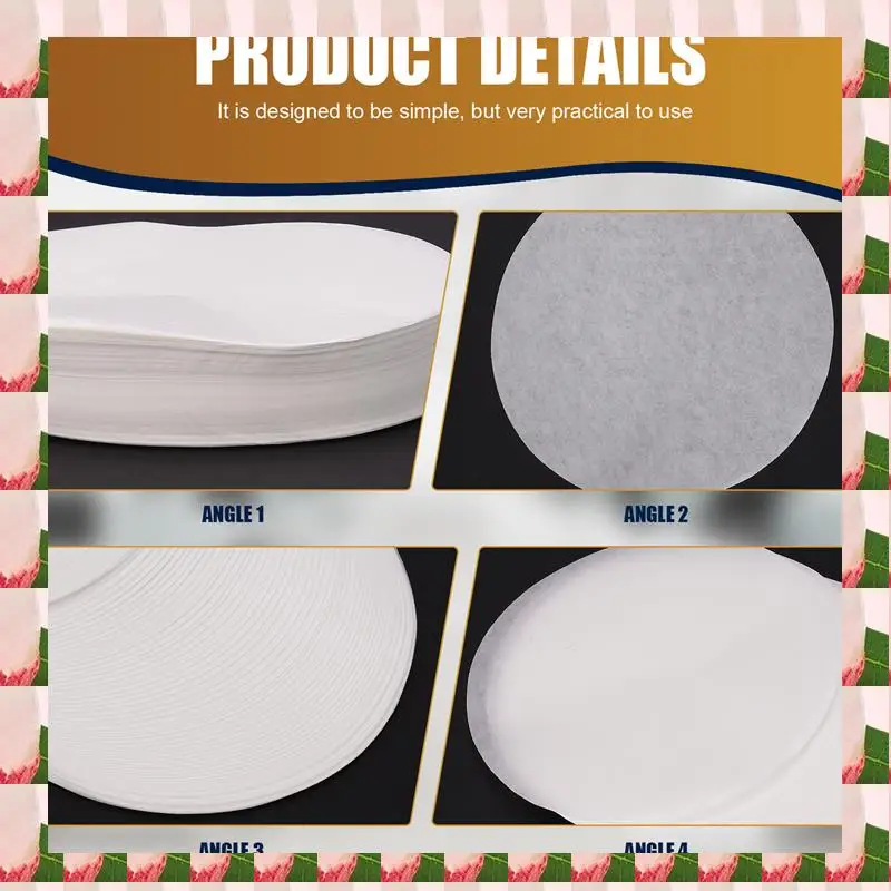 

A57I Round Shape Leak Proof Paper Film Coffee Spill Proof Gasket Leak Proof Paper Films,Milk Tea Sealing For 7-9.5Cm Cup