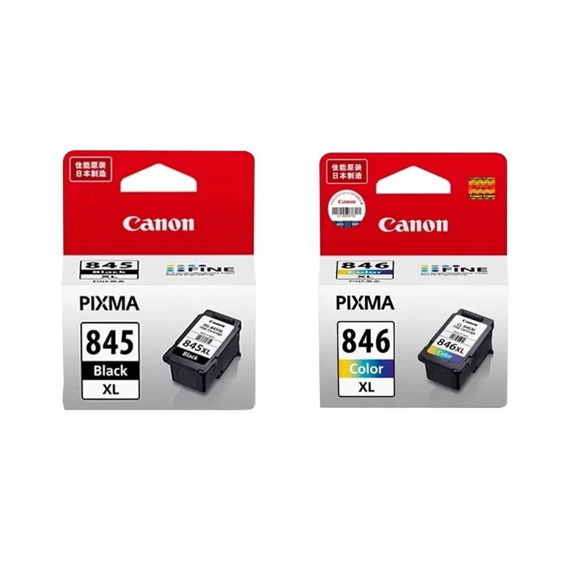 Original PG-845XL PG-846XL Black/Color Ink Cartridge For Canon TS 3480 3180 3380 308 MG 3080 2980 2580 Print 300 No Ink Refillin