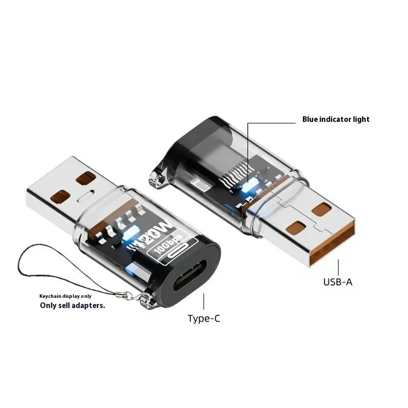 USB 3.2 To Type C Adapter OTG Fast Charging 120W 10GB High Speed Data Audio Transfer For PC Tablet Phone USB C Converter