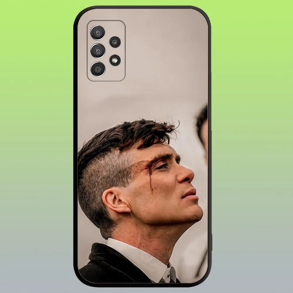 Funda de teléfono Thomas Shelby p-peaky b-linders para Samsung Galaxy A20, A21s, A22, A31, A32, A52, A53, A72,73, A80, A91 funda negra suave