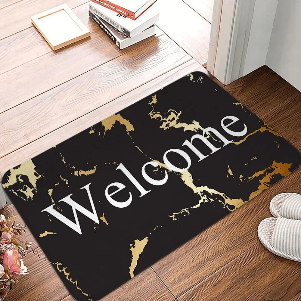 Marble Ink Texture Printed Entrance Doormat Welcome Mat Living Room Bedroom Hallway Floor Rug Indoor Non-slip Carpet Home Decor