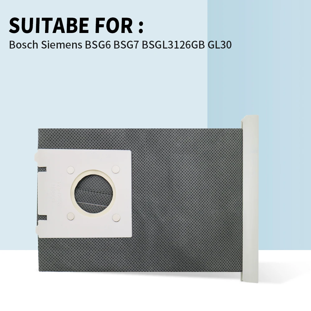 1 Máy Tính Có Thể Giặt Máy Hút Bụi G Loại G Bụi Vải Túi Typ G Cho Bosch & Siêu Bền BSG6 BSG7 BSGL3126GB GL30 ProEnergy Hoover Túi